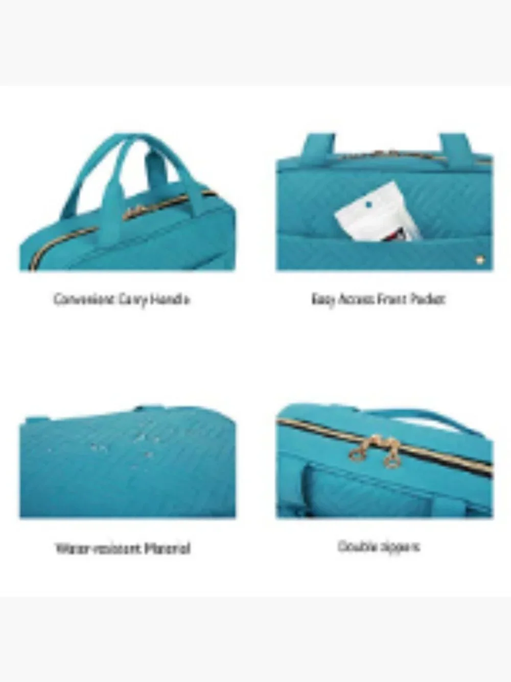BAGSMART Toiletry Bag Travel with Hanging Hook, Water-Resistant, Polyester,